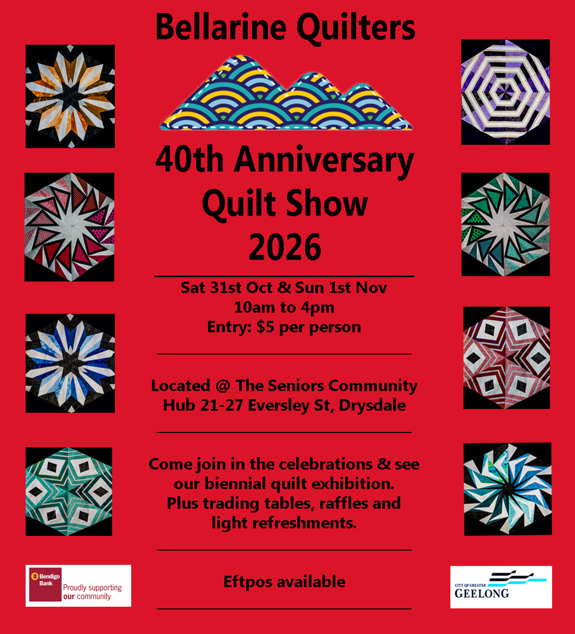 Bellarine Quilters 40th Anniversary Quilt Show
